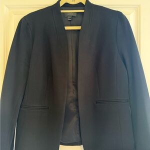 J. Crew Black Open-Front Blazer Jacket